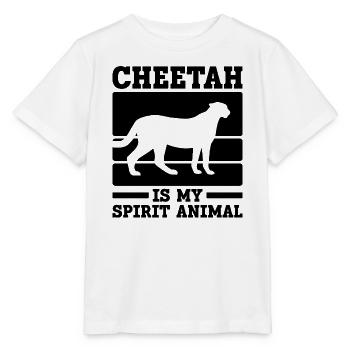 Gepard Seelentier - Stanley/Stella Kinder T-Shirt MINI CREATOR  - Weiß - Vorne - Maike (125cm)