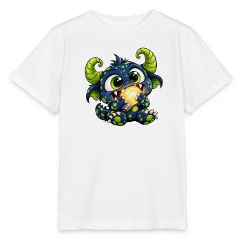 Nachtlichtfresser - Monster unter dem Bett Party - Stanley/Stella Kinder T-Shirt MINI CREATOR  - Weiß - Vorne - Maike (125cm)
