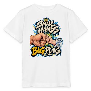 Kleine Hände Große Pläne - Stanley/Stella Kinder T-Shirt MINI CREATOR  - Weiß - Vorne - Maike (125cm)