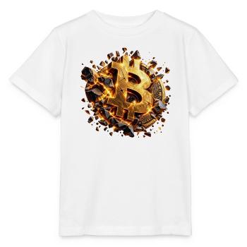 Bitcoin Unbreakable - Stanley/Stella Kinder T-Shirt MINI CREATOR  - Weiß - Vorne - Maike (125cm)