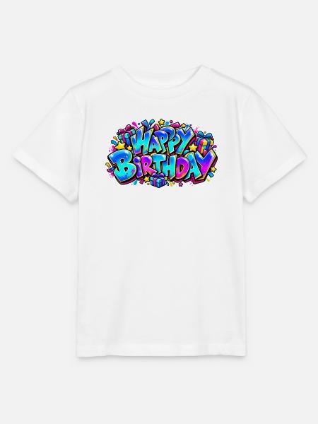 Frohes Chanukka-Graffiti: Das Geschenk, das leuchtet! - Stanley/Stella Kinder T-Shirt MINI CREATOR - Weiß
