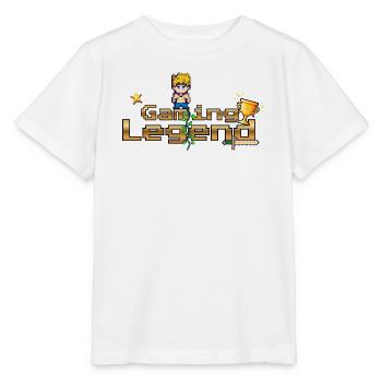 Gaming Legend Pixelheld - Stanley/Stella Kinder T-Shirt MINI CREATOR  - Weiß - Vorne - Maike (125cm)