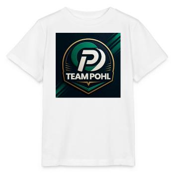 Team Pohl Logo Nachname Name Familie Firma - Stanley/Stella Kinder T-Shirt MINI CREATOR  - Weiß - Vorne - Maike (125cm)