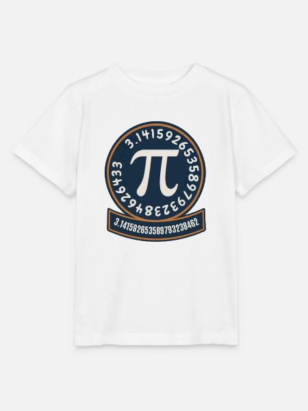 Pi Kreis Emblem Ziffernband - Stanley/Stella Kinder T-Shirt MINI CREATOR - Weiß