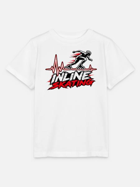 Inline Skating Herzschlag – Skating - Stanley/Stella Kinder T-Shirt MINI CREATOR - Weiß