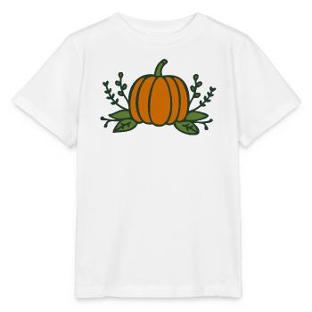 Kürbis Halloween Herbst - Stanley/Stella Kinder T-Shirt MINI CREATOR  - Weiß - Vorne - Maike (125cm)