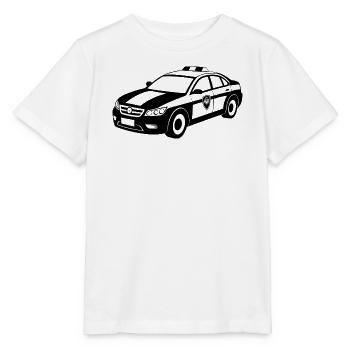 Polizei-Muscle-Car-Notfall - Stanley/Stella Kinder T-Shirt MINI CREATOR  - Weiß - Vorne - Maike (125cm)