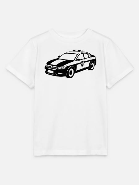Polizei-Muscle-Car-Notfall - Stanley/Stella Kinder T-Shirt MINI CREATOR - Weiß
