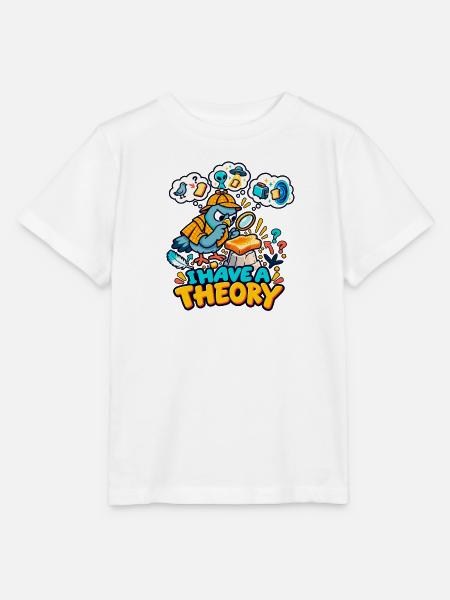 Ich habe eine Theorie - Stanley/Stella Kinder T-Shirt MINI CREATOR  - Weiß