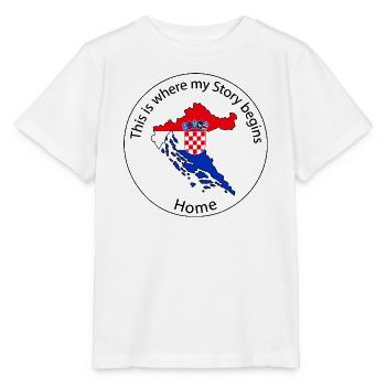 Kroatien - This is where My Story beginns - Stanley/Stella Kinder T-Shirt MINI CREATOR  - Weiß - Vorne - Maike (125cm)