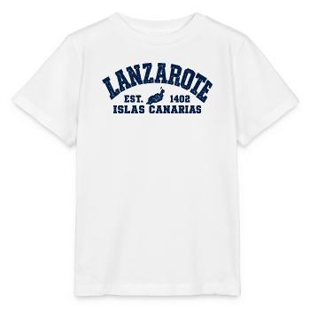 Lanzarote - Kanaren - Islas Canarias - Spanien - Stanley/Stella Kinder T-Shirt MINI CREATOR  - Weiß - Vorne - Maike (125cm)