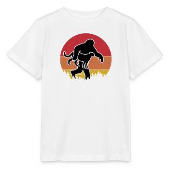 Sasquatch & Gepard Retro - Stanley/Stella Kinder T-Shirt MINI CREATOR  - Weiß - Vorne - Maike (125cm)