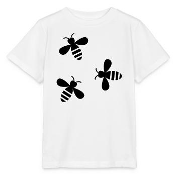 Bienen - Stanley/Stella Kinder T-Shirt MINI CREATOR  - Weiß - Vorne - Maike (125cm)