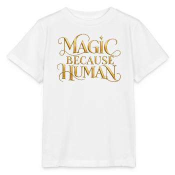 Magic Because Human - Stanley/Stella Kinder T-Shirt MINI CREATOR  - Weiß - Vorne - Maike (125cm)