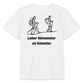 lieber höhenmeter als kilomenter - Stanley/Stella Kinder T-Shirt MINI CREATOR  - Weiß - Vorne - Maike (125cm)
