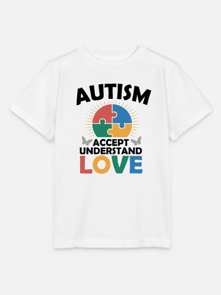 Autismus Akzeptanz Verständnis Liebe  - Stanley/Stella Kinder T-Shirt MINI CREATOR  - Weiß