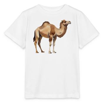 Kamel im aquarell Stil Geschenkidee  - Stanley/Stella Kinder T-Shirt MINI CREATOR  - Weiß - Vorne - Maike (125cm)