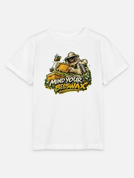 Imkerheld: Mind Your Beeswax - Stanley/Stella Kinder T-Shirt MINI CREATOR - Weiß
