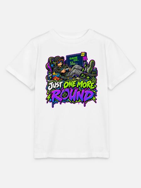 Just One More Round Neon - Stanley/Stella Kinder T-Shirt MINI CREATOR  - Weiß