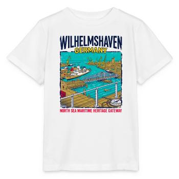 City Wilhelmshaven Germany North Sea Maritime - Stanley/Stella Kinder T-Shirt MINI CREATOR  - Weiß - Vorne - Maike (125cm)