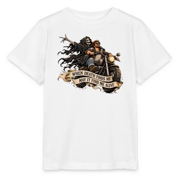 May death find me alive - Stanley/Stella Kinder T-Shirt MINI CREATOR  - Weiß - Vorne - Maike (125cm)