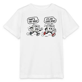 Computerhumor Copy-Paste - Stanley/Stella Kinder T-Shirt MINI CREATOR  - Weiß - Vorne - Maike (125cm)