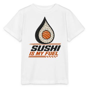 Sushi ist mein Treibstoff – lustiges Sushi-Liebhaber-Retro-Design - Stanley/Stella Kinder T-Shirt MINI CREATOR  - Weiß - Vorne - Maike (125cm)
