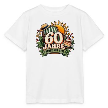 60 Jahre – Pause mit Stil - Stanley/Stella Kinder T-Shirt MINI CREATOR  - Weiß - Vorne - Maike (125cm)