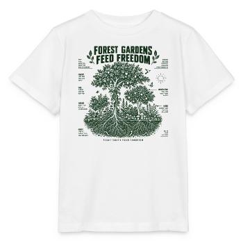 Waldgärten nähren Freiheit - Stanley/Stella Kinder T-Shirt MINI CREATOR  - Weiß - Vorne - Maike (125cm)