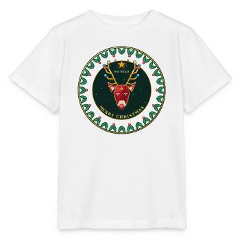 Oh Deer Rentier - Stanley/Stella Kinder T-Shirt MINI CREATOR  - Weiß - Vorne - Maike (125cm)