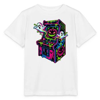 Neon Halloween Arcade Drips - Stanley/Stella Kinder T-Shirt MINI CREATOR  - Weiß - Vorne - Maike (125cm)