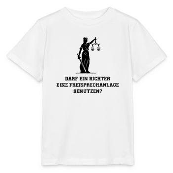 Darf ein Richter eine Freisprechanlage benutzen? - Stanley/Stella Kinder T-Shirt MINI CREATOR  - Weiß - Vorne - Maike (125cm)
