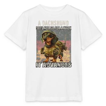 Lustiges Dackel-Motiv | Dackel-Fan | Teckel-Hunde - Stanley/Stella Kinder T-Shirt MINI CREATOR  - Weiß - Vorne - Maike (125cm)