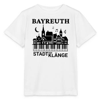 Bayreuth - Stadt der Klänge - Opern Festspiele - Stanley/Stella Kinder T-Shirt MINI CREATOR  - Weiß - Vorne - Maike (125cm)