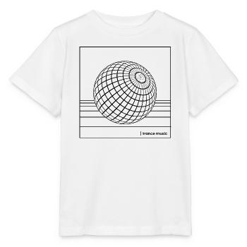 Geometrischer Trance-Drahtgitterglobus - Stanley/Stella Kinder T-Shirt MINI CREATOR  - Weiß - Vorne - Maike (125cm)