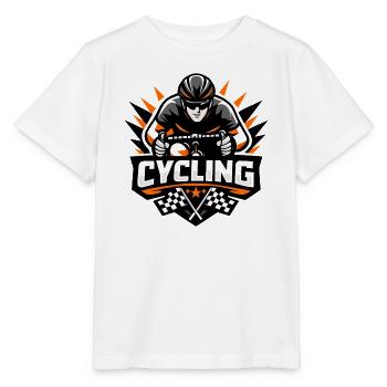 Radfahren No Quit Ride Straßenradrennen Ausdauer - Stanley/Stella Kinder T-Shirt MINI CREATOR  - Weiß - Vorne - Maike (125cm)