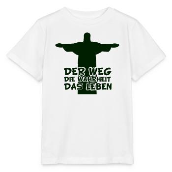 Jesus Der Weg Die Wahrheit Das Leben - Stanley/Stella Kinder T-Shirt MINI CREATOR  - Weiß - Vorne - Maike (125cm)