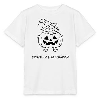Stuck In Halloween - Stanley/Stella Kinder T-Shirt MINI CREATOR  - Weiß - Vorne - Maike (125cm)