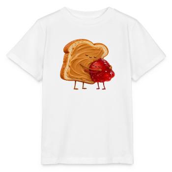 Kuschelt Toast mit Marmelade - Stanley/Stella Kinder T-Shirt MINI CREATOR  - Weiß - Vorne - Maike (125cm)