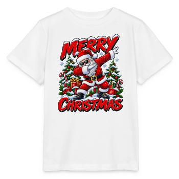 Weihnachtsmann Nikolaus Santa Claus Dabbing  - Stanley/Stella Kinder T-Shirt MINI CREATOR  - Weiß - Vorne - Maike (125cm)