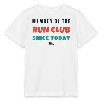 Run Club Member Since Today Lauf Spruch - Stanley/Stella Kinder T-Shirt MINI CREATOR  - Weiß - Vorne - Maike (125cm)