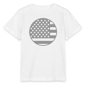 Flagge der Vereinigten Staaten - Stanley/Stella Kinder T-Shirt MINI CREATOR  - Weiß - Vorne - Maike (125cm)