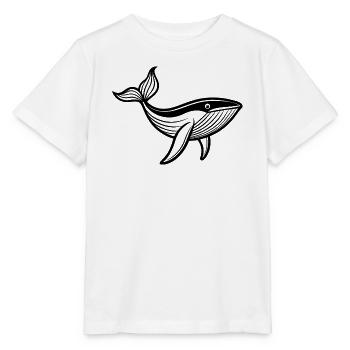 Buckelwal - Stanley/Stella Kinder T-Shirt MINI CREATOR  - Weiß - Vorne - Maike (125cm)