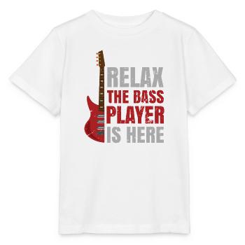 Bass Player E-Bass Bassgitarre Musiker Bassist - Stanley/Stella Kinder T-Shirt MINI CREATOR  - Weiß - Vorne - Maike (125cm)
