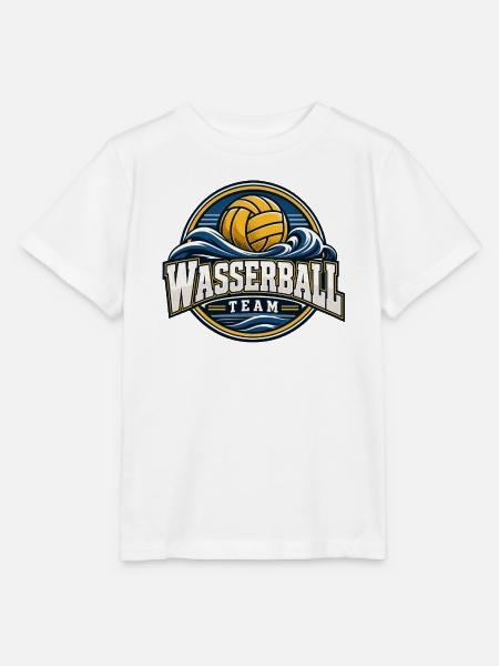 Wasserball Team Logo - Stanley/Stella Kinder T-Shirt MINI CREATOR - Weiß