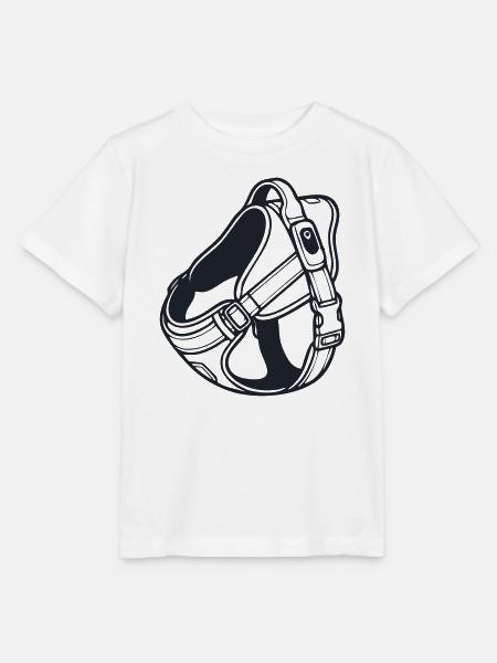 Haustiergeschirr Gassi Grafik - Stanley/Stella Kinder T-Shirt MINI CREATOR  - Weiß