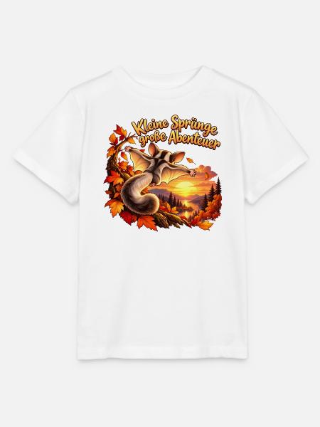 Kleine Sprünge Große Abenteuer - Stanley/Stella Kinder T-Shirt MINI CREATOR - Weiß
