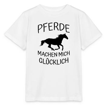 Pferde Glück - Stanley/Stella Kinder T-Shirt MINI CREATOR  - Weiß - Vorne - Maike (125cm)