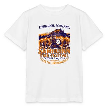 Scotland Samhuinn Fire Festival Edinburgh Celtic - Stanley/Stella Kinder T-Shirt MINI CREATOR  - Weiß - Vorne - Maike (125cm)