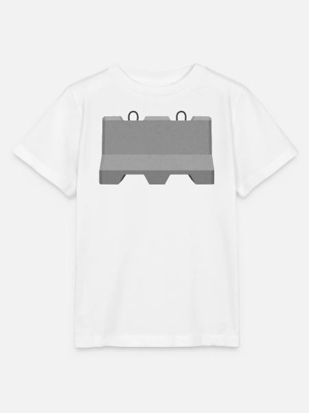 Beton-Straßenbarriere-Symbol - Stanley/Stella Kinder T-Shirt MINI CREATOR  - Weiß